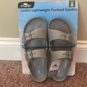 New! Ladies Lightweight Footbed Sandals